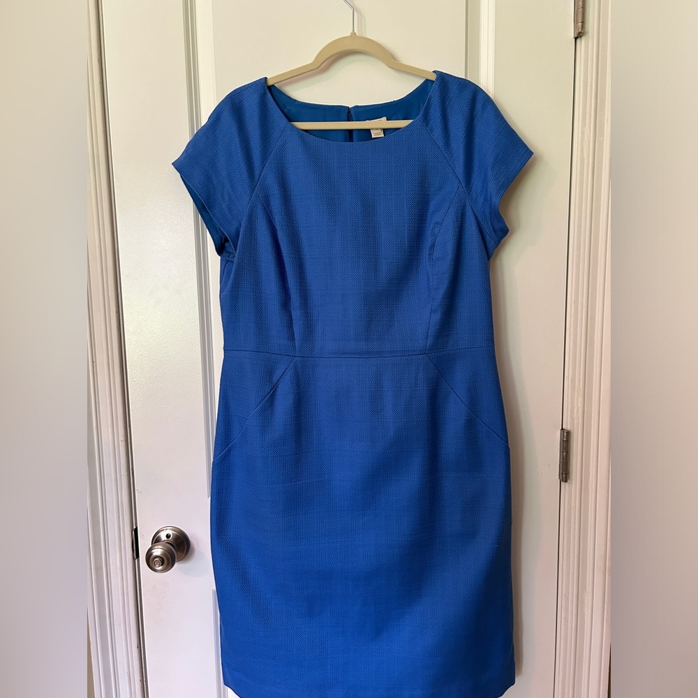 J.Crew Basketweave Sheath Cap Sleeve Women’s Dress